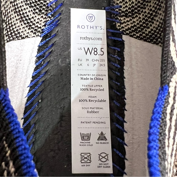 Rothys Zebra Print Flats 8.5 - Picture 6 of 12